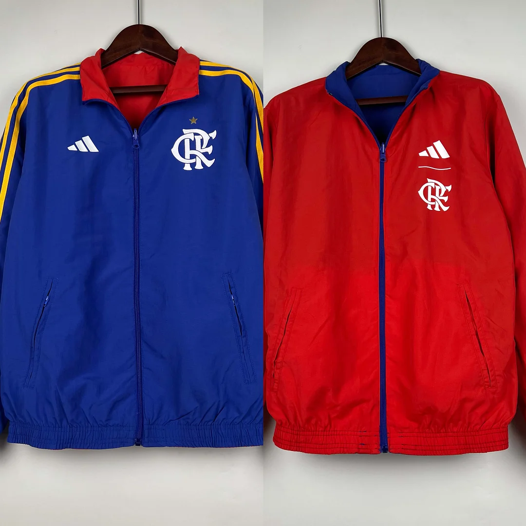 2023-2024 Flamengo Casual Reversible Windbreaker（Blue-red）Soccer Jersey 1:1 Thai Quality - view 10