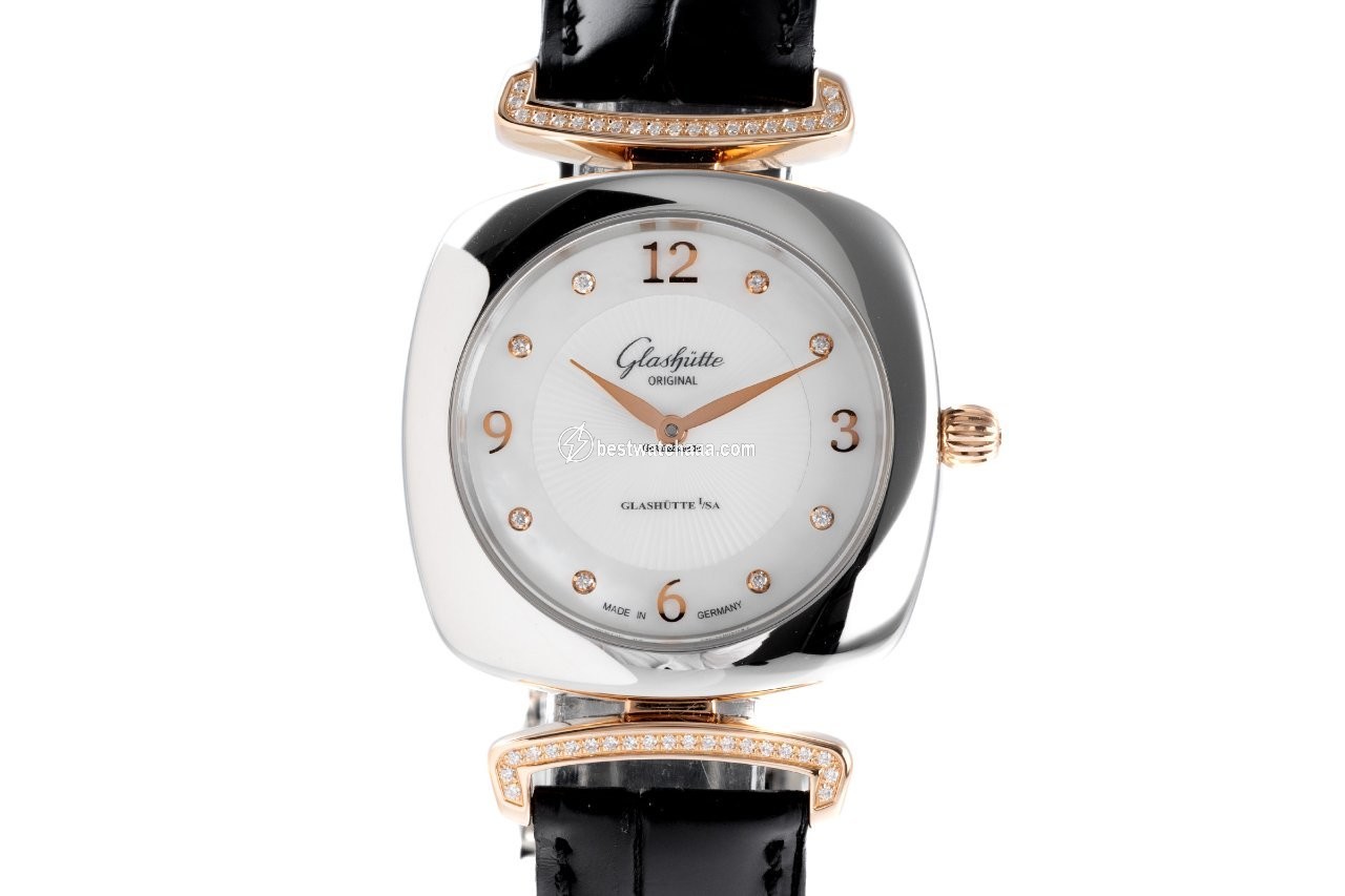 Glashutte Original Pavonina Womens watch Quartz Gold Steel 1-03-02-04-16-34