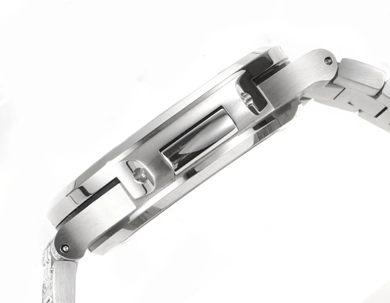 Patek Philippe White Gold Ruby Nautilus Watch - gallery