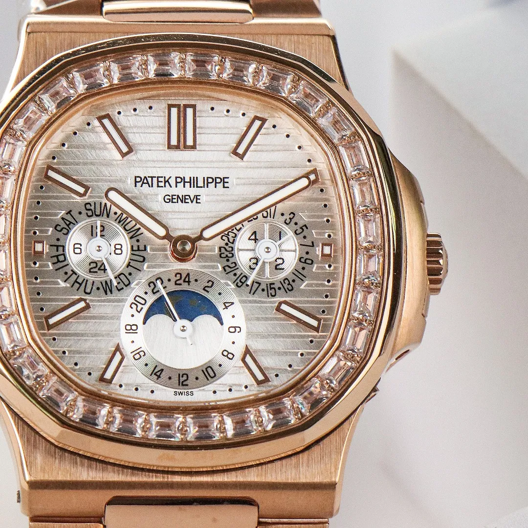 Patek Philippe Rose Gold Nautilus Watch - gallery