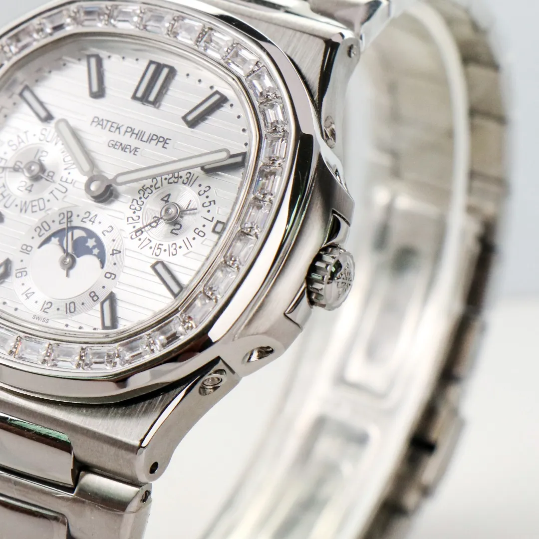 Patek Philippe Silver Nautilus Watch - gallery