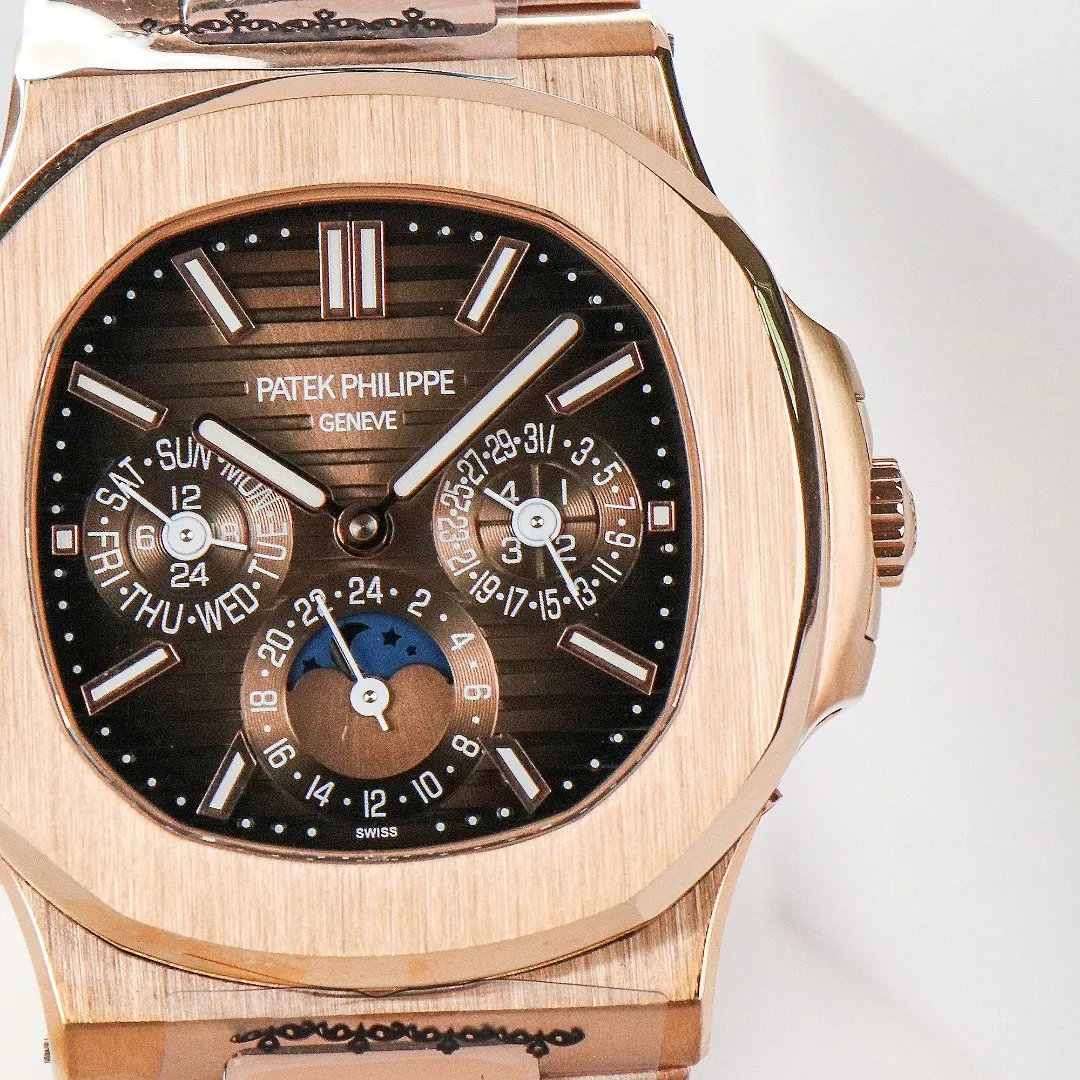 Patek Philippe Rose Gold Nautilus Watch - gallery