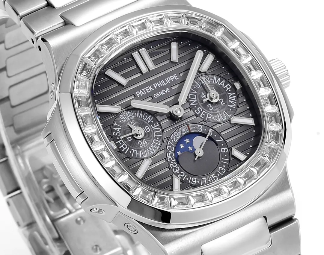 Patek Philippe Nautilus Grey Complication Watch - gallery
