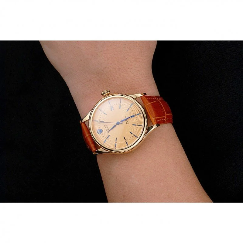 Superclone Rolex Cellini 38mm Gold Dial REP016797 - gallery