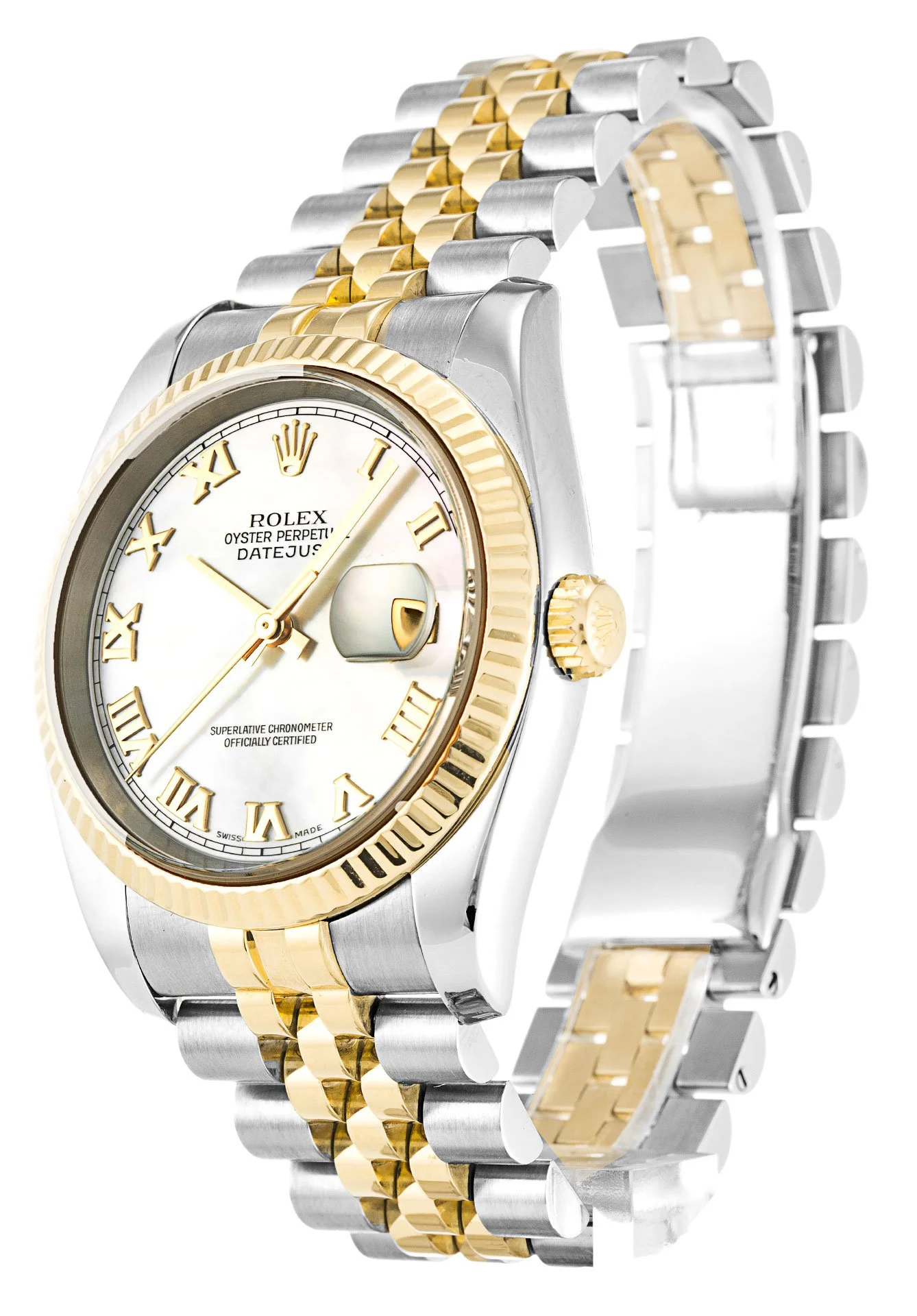 Rolex Datejust 36mm Mother of Pearl   White Dial 116233 - gallery