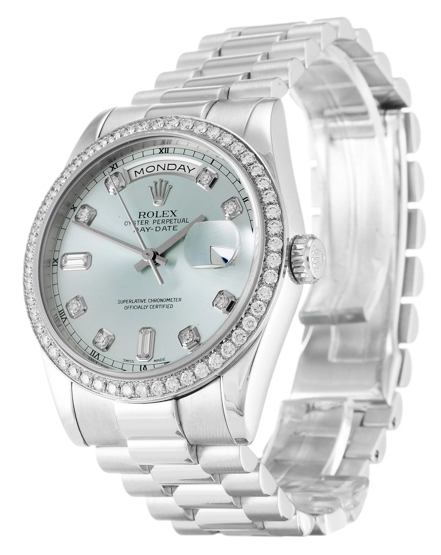Rolex Day-Date 36mm Blue Dial 118346 - gallery