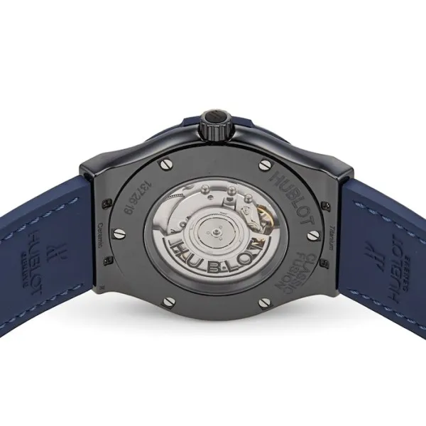 Hublot Classic Fusion Men Automatic Blue Rubber and Alligator Watch 511.CM.7170.LR - gallery