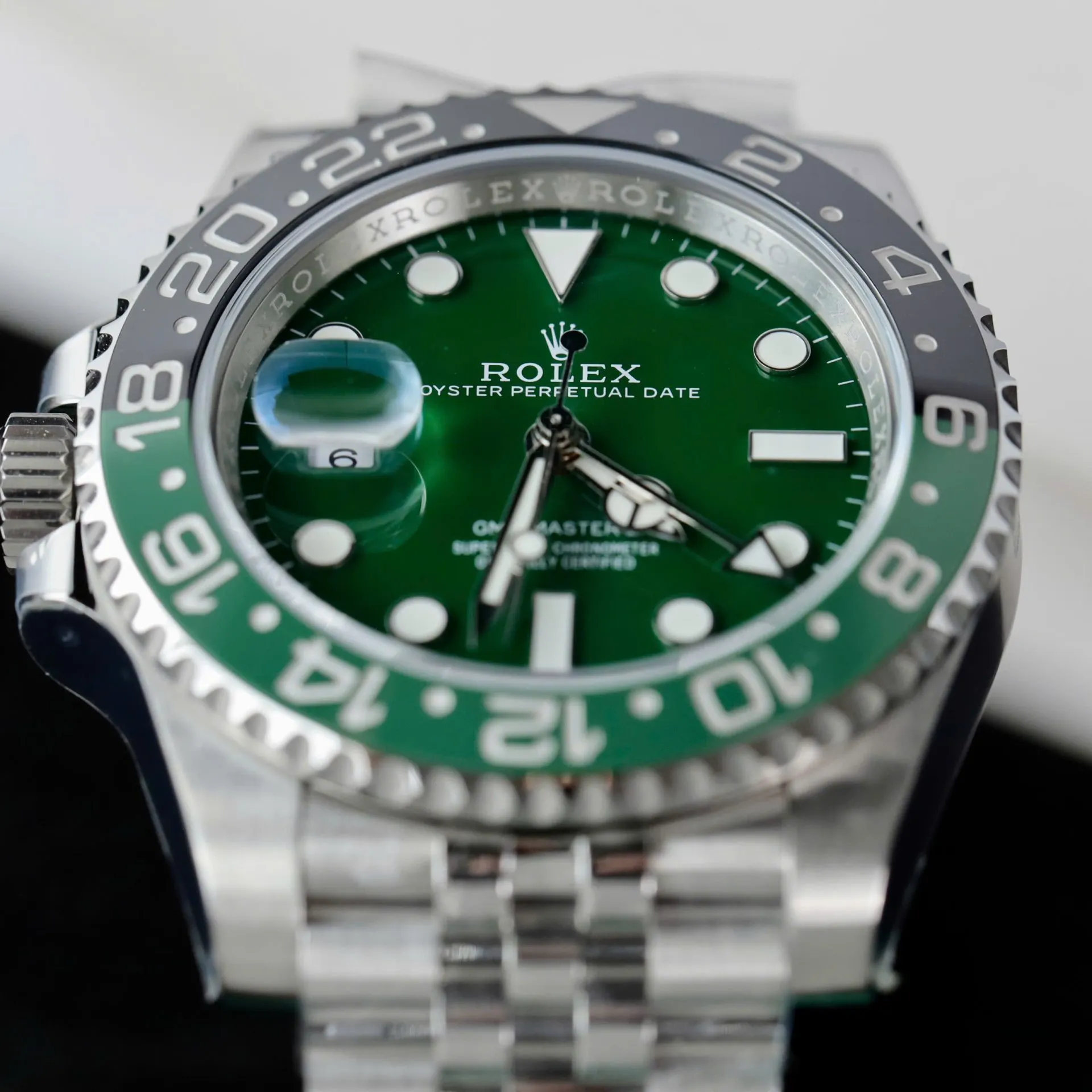 Superclone Rolex GMT-Master II 40 mm 126729VTNR Jubilee “Absinthe” - gallery