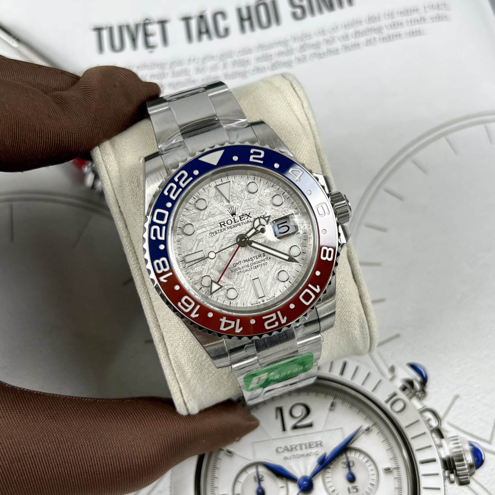 Superclone Rolex GMT-Master II Meteorite Dial 126719BLRO  Superman  Oyster - gallery