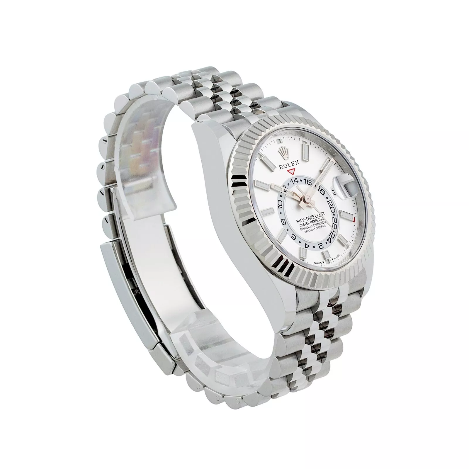 Superclone Rolex Sky-Dweller 42 mm Intense white Dial 336934 Jubilee - gallery