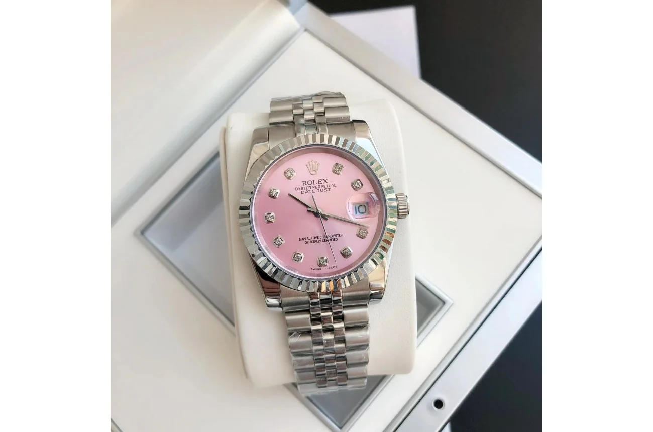 Couple Watches Rolex Datejust 36/28mm SS/SS Jub Pink/Dial - gallery