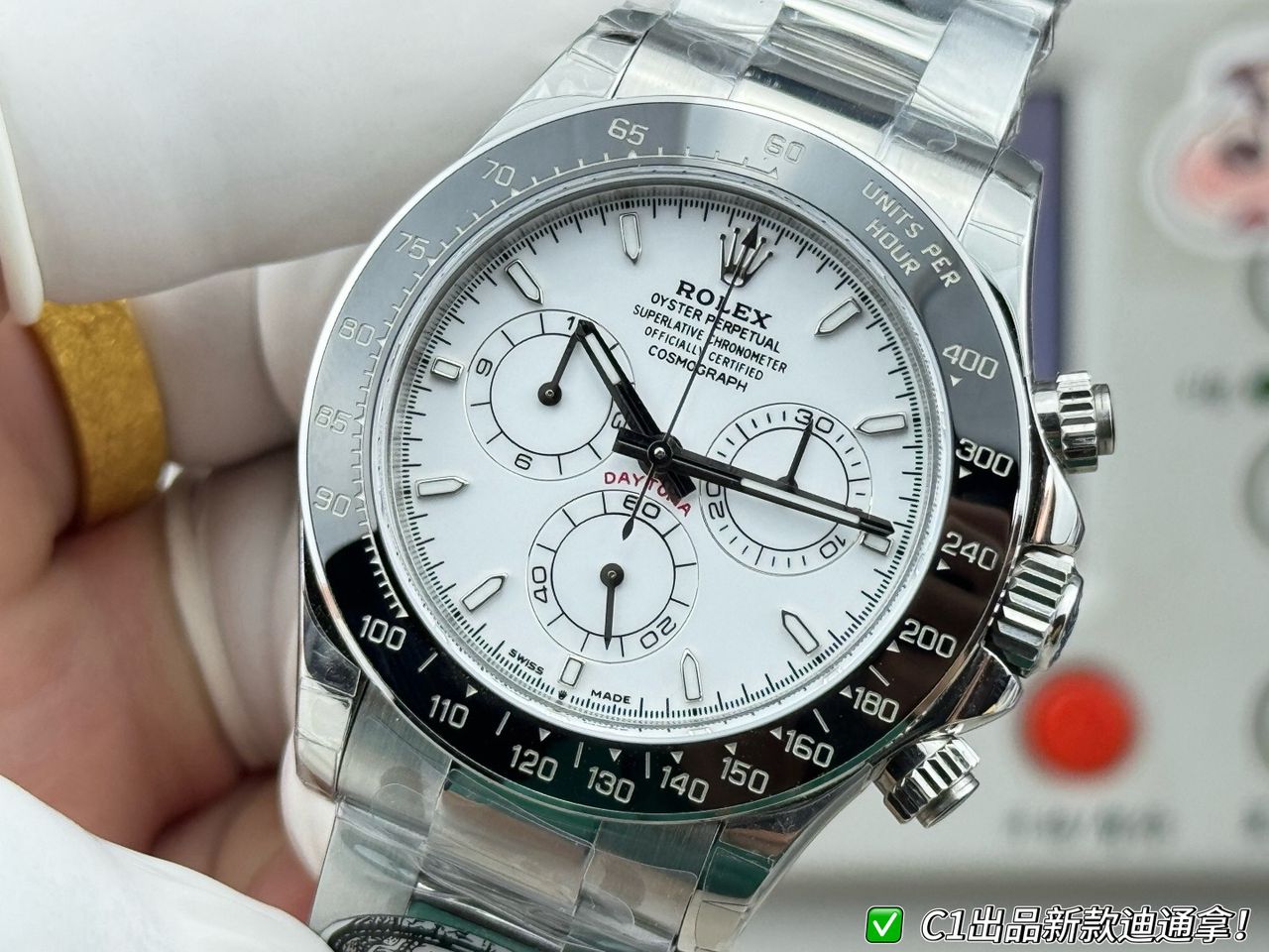 Daytona 126502 ERF 1:1 Best Edition White Dial on SS Bracelet JH4131 Super clone - gallery