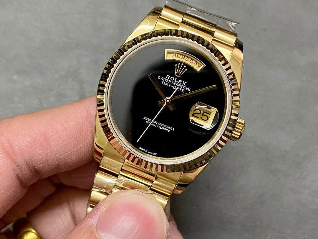 Rolex DayDate 36mm Super Clone Black Dial 18038 - gallery