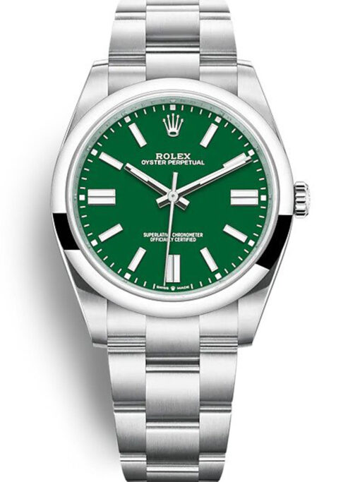 Rolex Oyster Perpetual 41mm Green Dial 124300 Super Clone