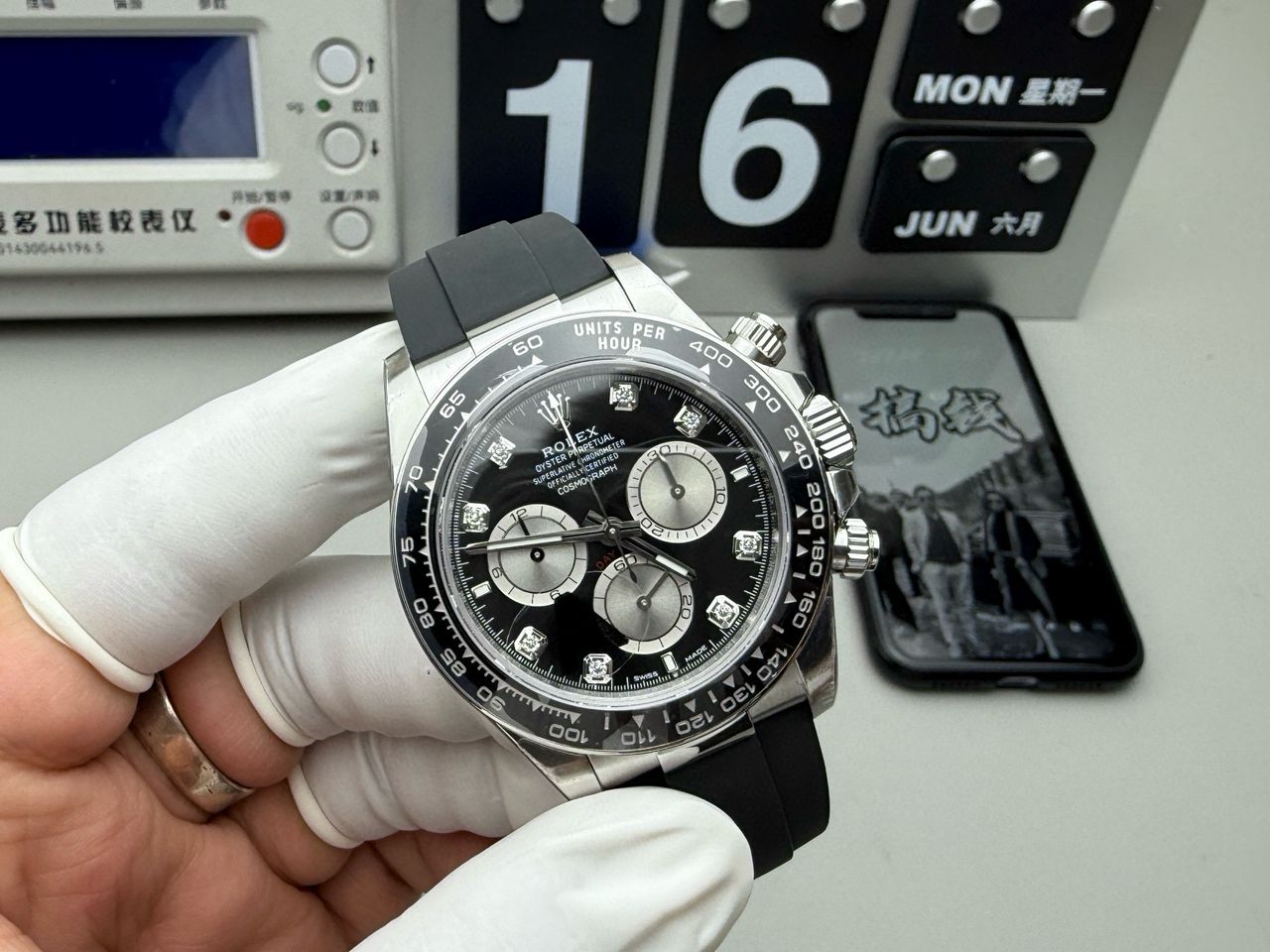 Rolex Daytona Super Clone 116519 Black Dial 40mm - gallery