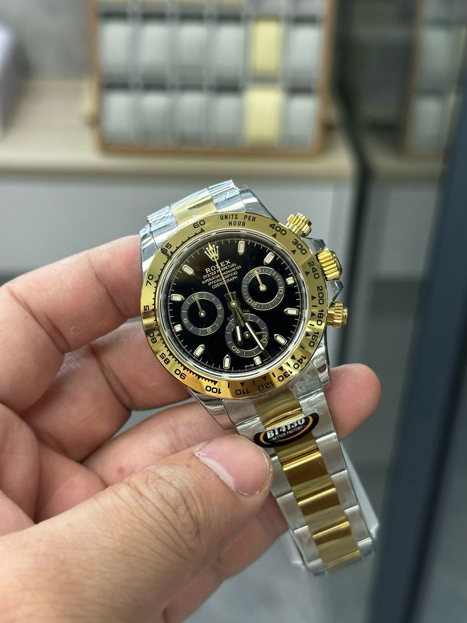 Rolex Daytona Super Clone 116523 Black Dial 40mm 4130 Movement - gallery
