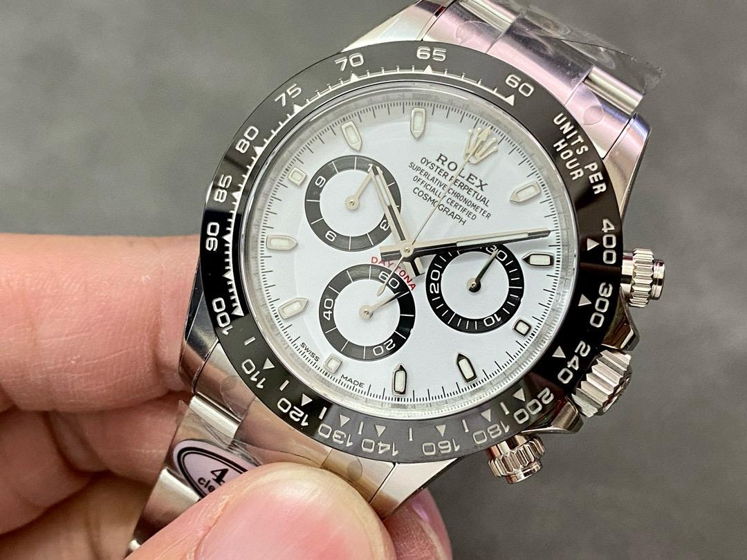 Rolex Daytona Super Clone 116520 White Dial 40mm - gallery