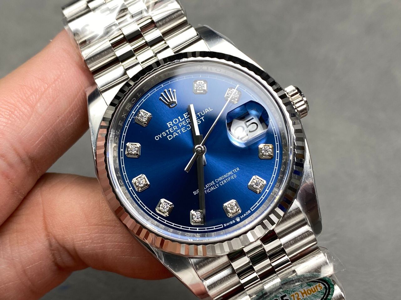 Rolex Datejust Super Clone 36mm Blue Dial SRL71 - gallery