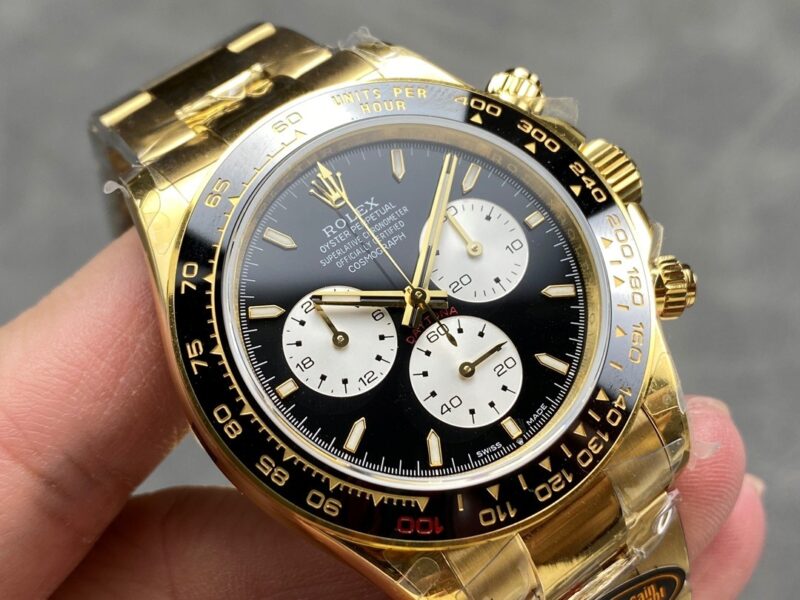 Rolex Daytona Super Clone 126528LN Black Dial 40mm Weighted - gallery