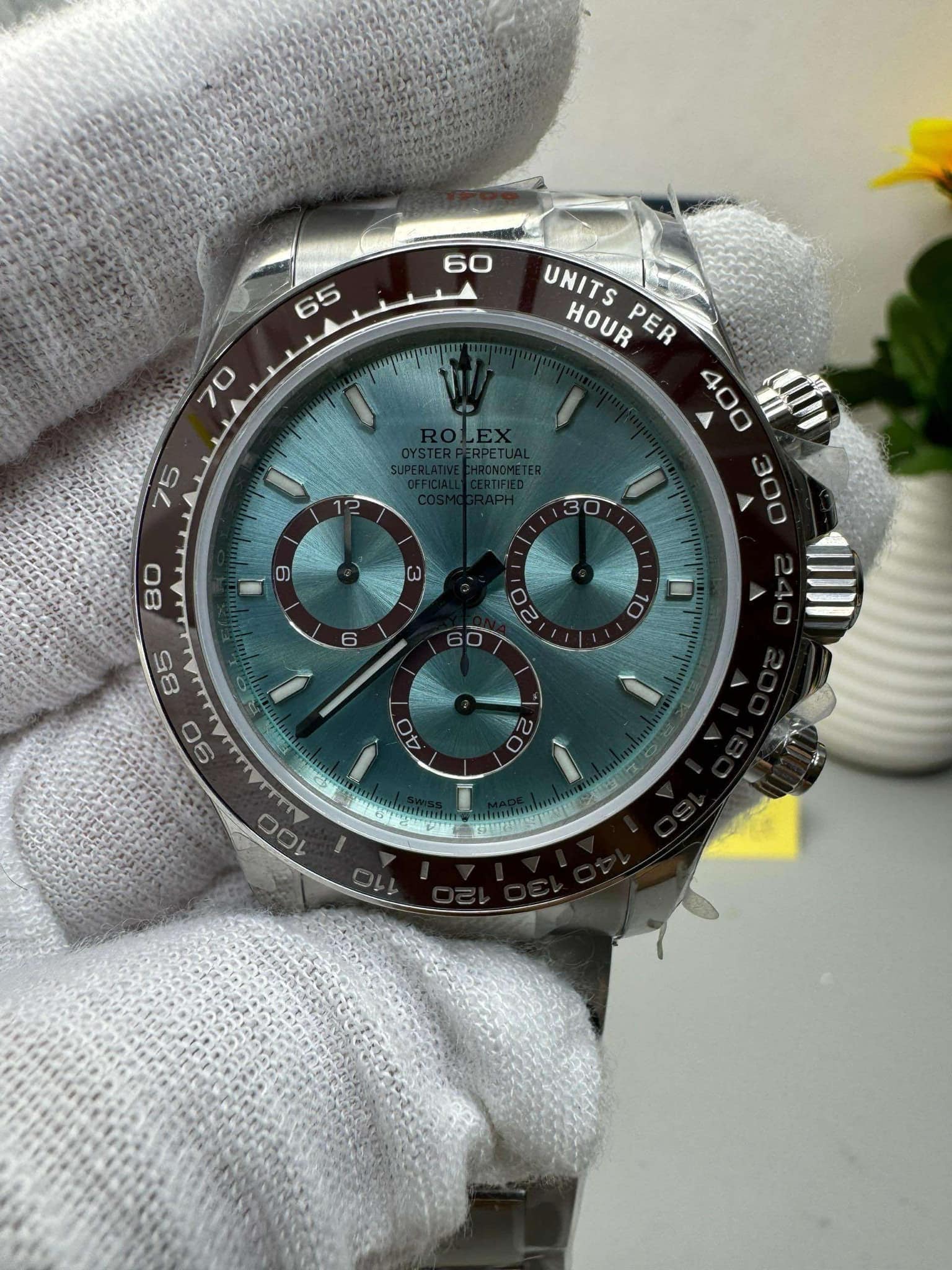 [EXCLUSIVE] Rolex Daytona Platinum Super Clone Transparent Back 4131 Movement 116506 40mm - gallery