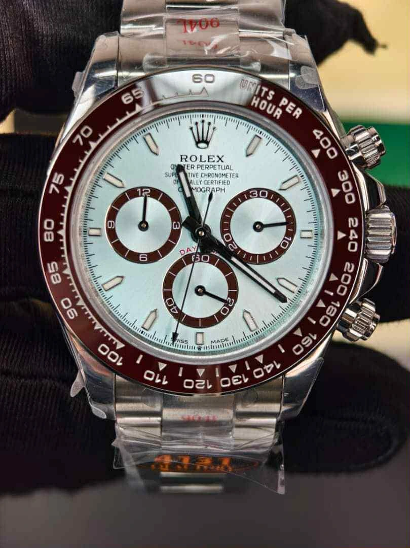 [EXCLUSIVE] Rolex Daytona Platinum Super Clone Transparent Back 4131 Movement 116506 40mm - gallery