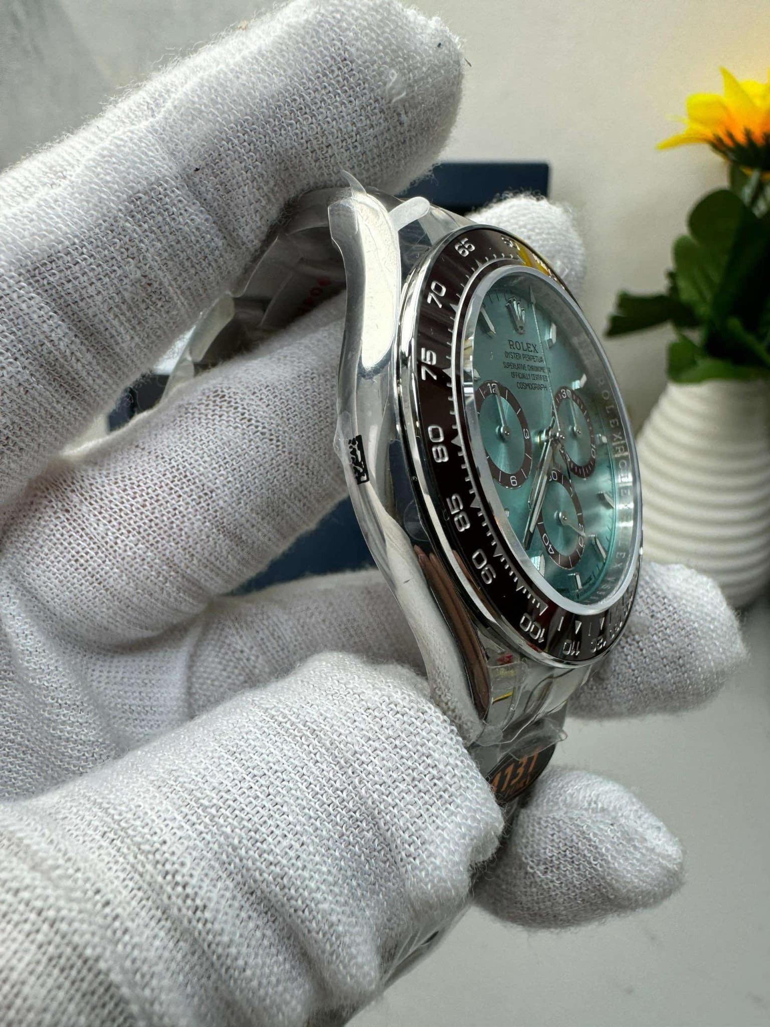 [EXCLUSIVE] Rolex Daytona Platinum Super Clone Transparent Back 4131 Movement 116506 40mm - gallery