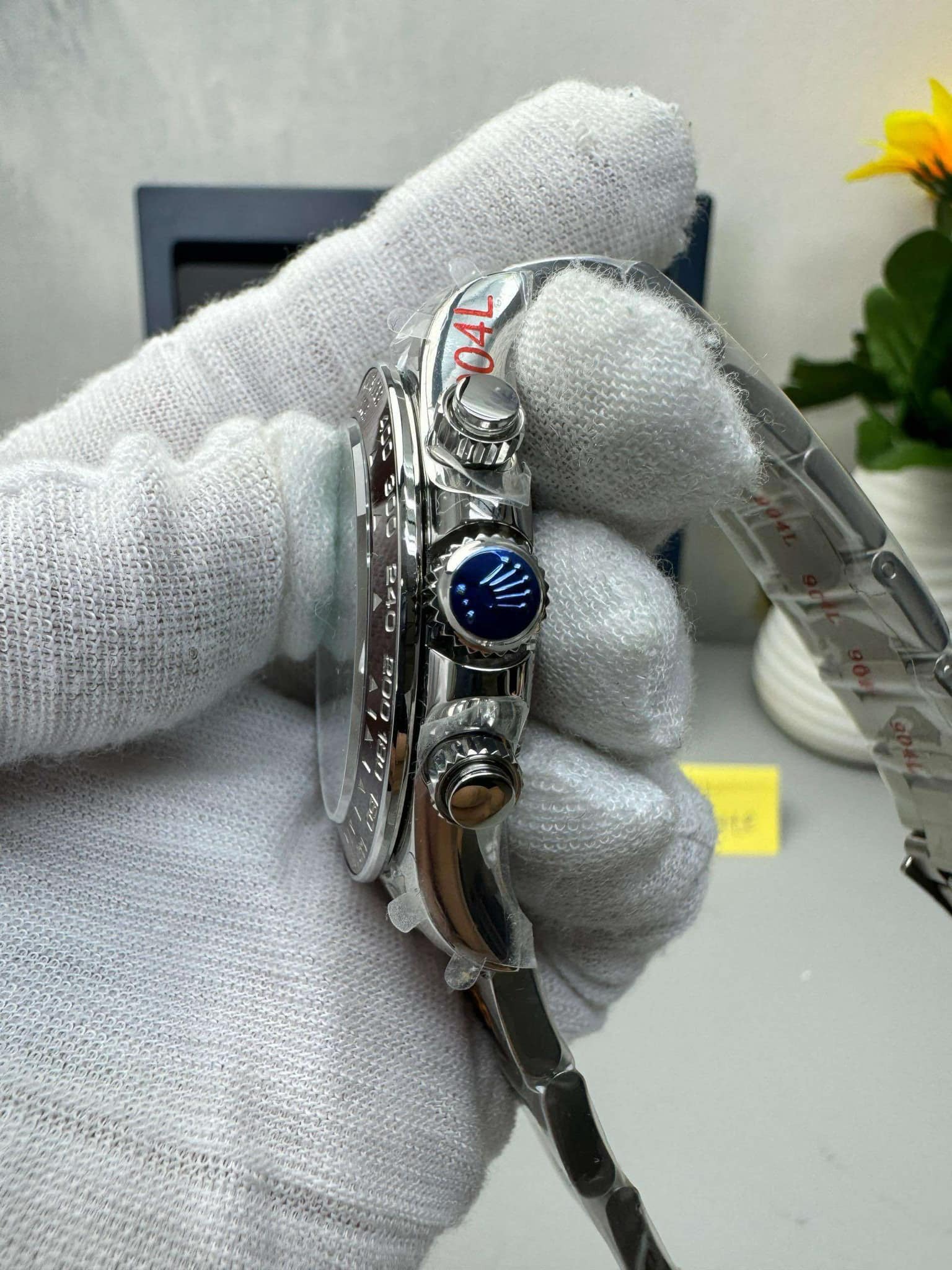 [EXCLUSIVE] Rolex Daytona Platinum Super Clone Transparent Back 4131 Movement 116506 40mm - gallery