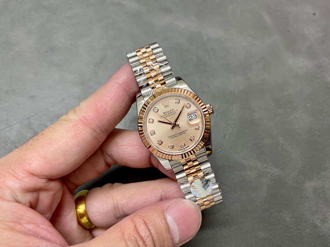 Rolex Lady-Datejust Super Clone Rose Dial 179171 - gallery