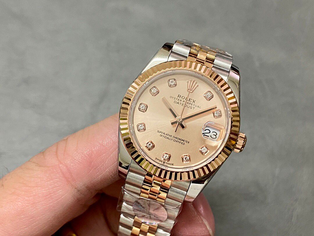 Rolex Lady-Datejust Super Clone Rose Dial 179171 - gallery