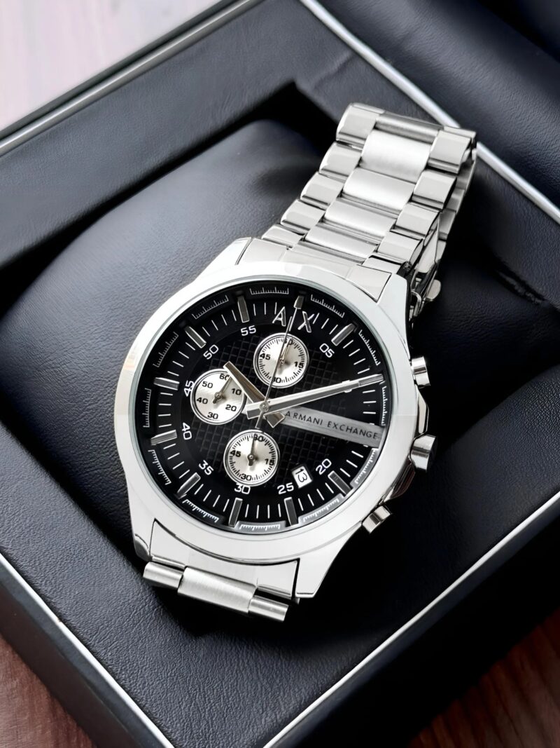 Armani Exchange AX2152 Chronograph Silver And Black Dial - gallery