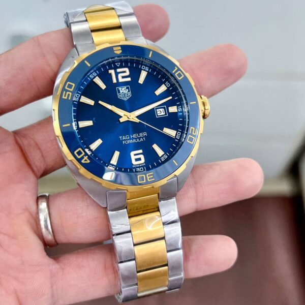 Armani Exchange Chronograph Silver Blue Dial 12-Hour - gallery
