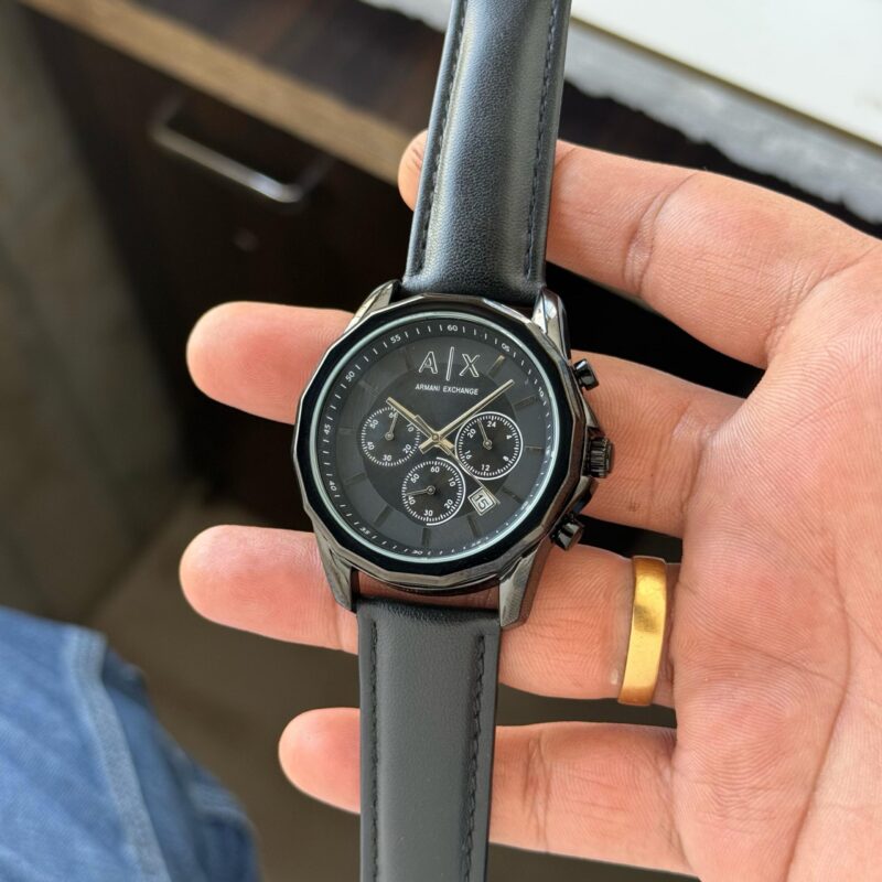 Armani Exchange Spencer Chronograph Black Dial 44mm - gallery