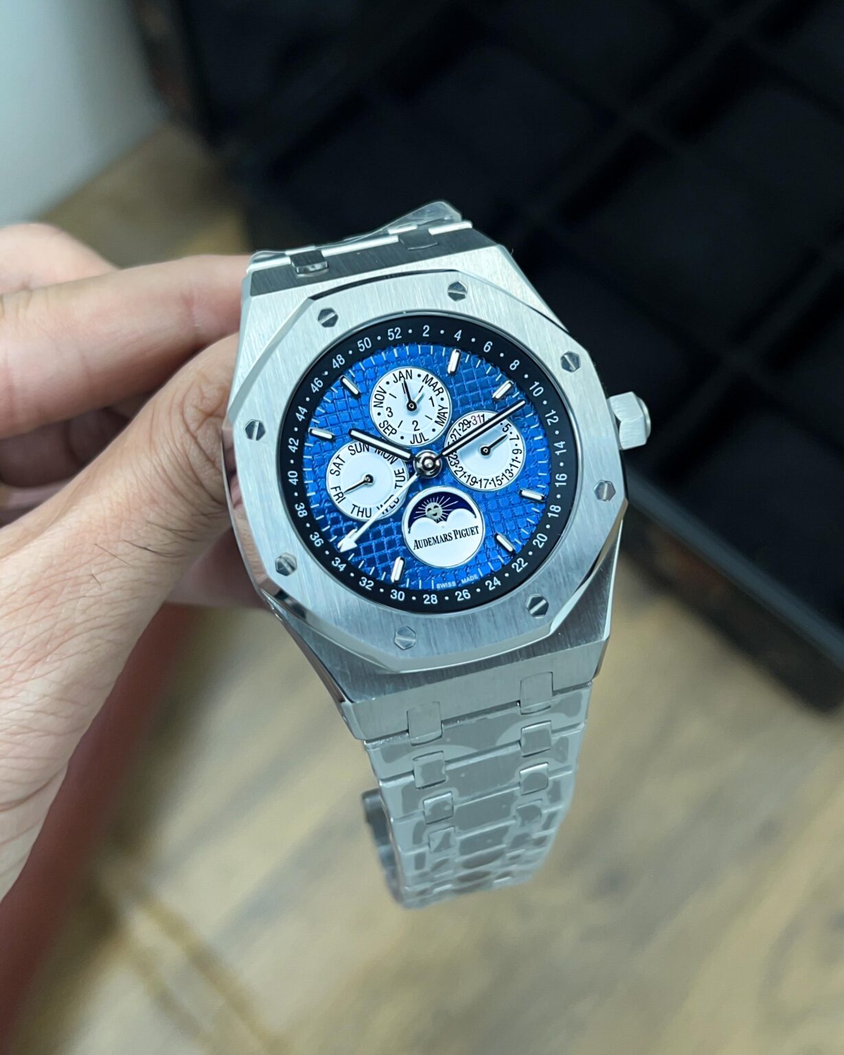 Audemars Piguet Royal Oak Perpetual Calendar Blue Dial - gallery