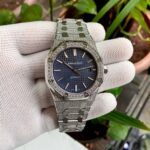 Audemars Piguet Royal Oak Silver Blue Full Diamond - gallery
