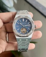 Audemars Piguet Flying Tourbillon Diamond Bezel Blue Dial - gallery