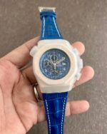 Audemars Piguet Royal Oak Chronograph Blue Chroco Strap - gallery