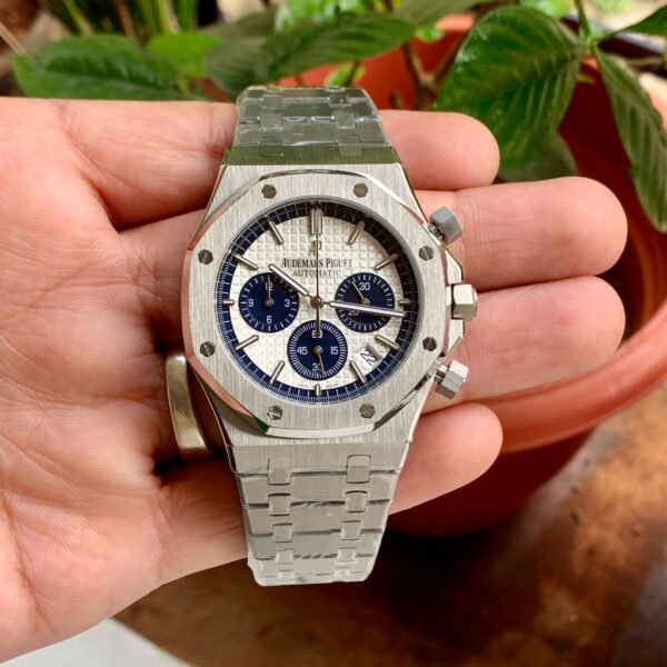 Audemars Piguet Royal Oak Offshore Chronograph Silver Blue Dial - gallery