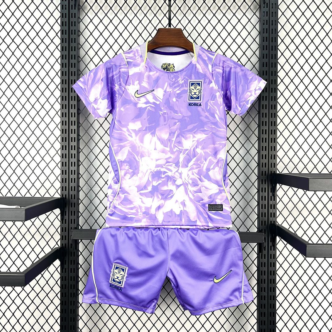 2026 South Korea World Cup Away Soccer Kids Kit Jersey+Shorts