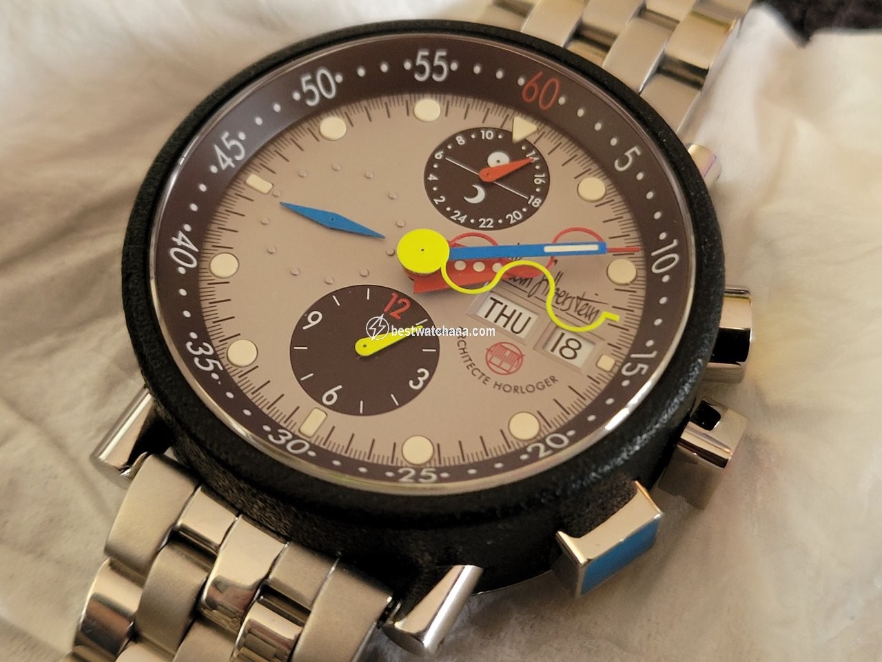 Alain Silberstein Mens watch Unisex Automatic Steel Serie 4  500  061