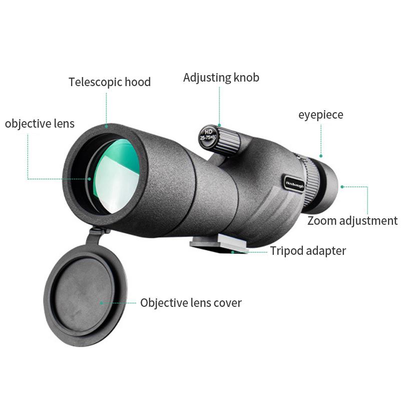 How 25-75x60 HD Spotting Scope Powerful Monocular Zoom Telescope Prism Waterproof for Birdwatching Target Shooting Camping Can Transform Your Daily Routine