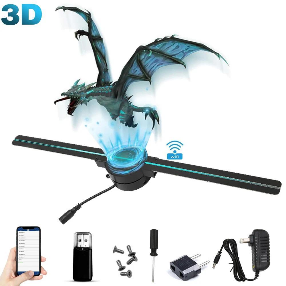 The Ultimate Guide to 3D Hologram Fan 42CM WiFi 3D Holographic Projector Advertising Display Light HD Holographic Projector for Stores Bars Party Xmas: Everything You Need to Know