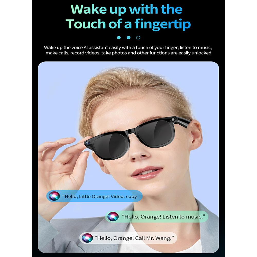 800W Smart AI Glasses Ultra Clear Camera Shootingand Recording Touch Sport Smart Sunglasses Bluetooth Call Video Music Player Phone Wearable Gradient Lenses - Image 2