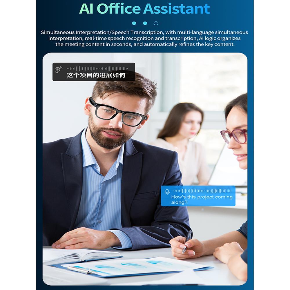 800W Smart AI Glasses Ultra Clear Camera Shootingand Recording Touch Sport Smart Sunglasses Bluetooth Call Video Music Player Phone Wearable Gradient Lenses - Image 5