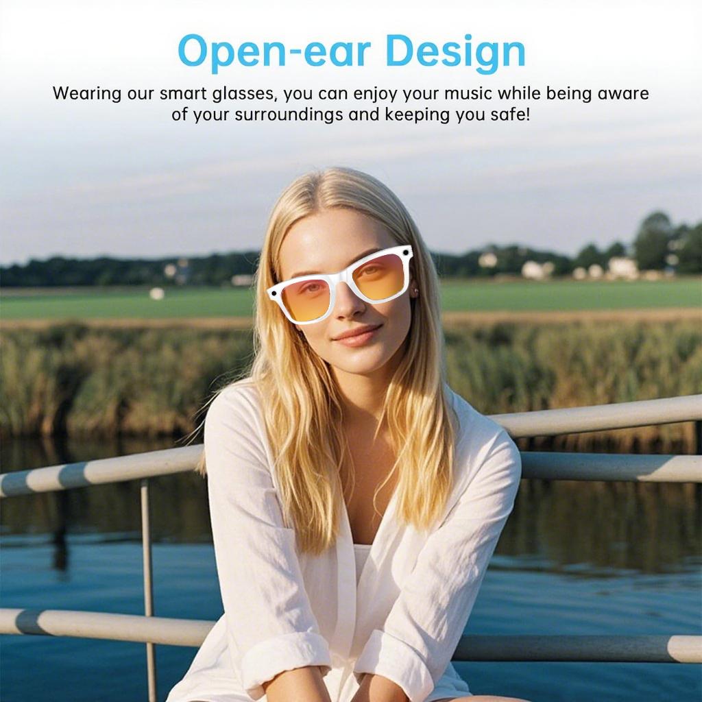 4K HD Smart Glasses AI GPT Camera BT&WIFI Call 270Mah Voice Assistant Simultaneous interpretation Identify Objects Smart Glasses Magnetic Memory Wearable