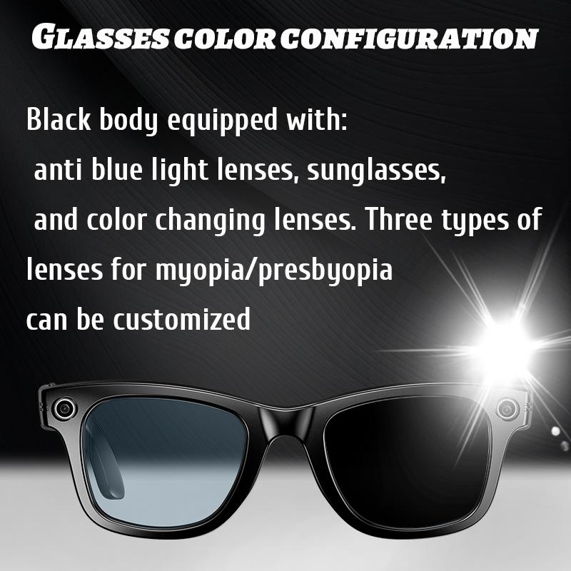 New AI Glasses HD Anti-shake Camera Video Recording Smart Glasses Voice Call Wireless Bluetooth Call Translation Sunglasses Android Device - Image 3