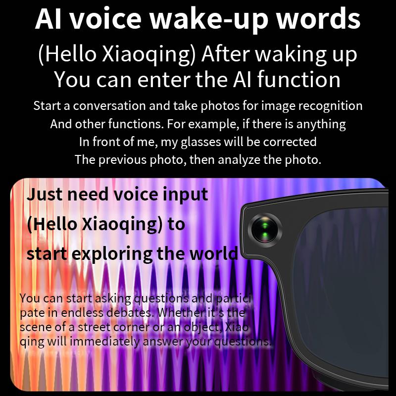 AI Smart Glasses Camera Take Pictures Voice Assistant Touch Control Recording Video Waterproof Bluetooth Smart Sunglasses 2025 Wireless Button Device Phone Wearable - Image 2