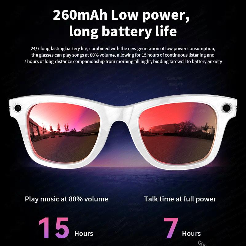 2025 New 800W Pixel HD Camera 32GB Smart Glasses Women Take photo shoot Video AI Translation Recording Waterproof AI Glasses Men Wearable Play Blue Light - Image 3