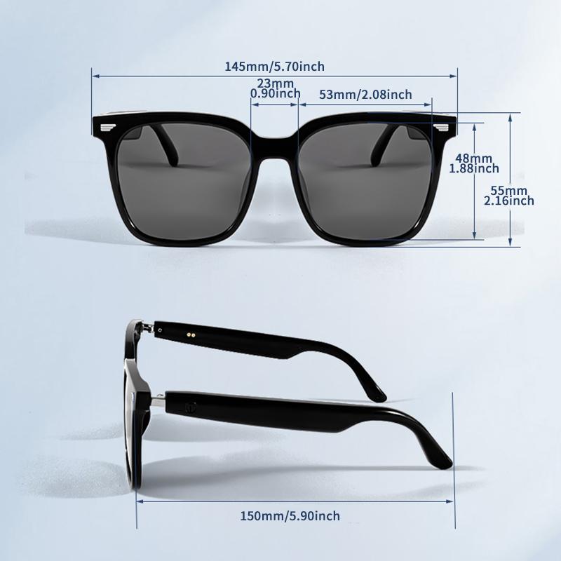 New smart bluetooth audio glasses to listen to music HD call anti-ultraviolet polarized lenses wear comfortable sunglasses - Image 5