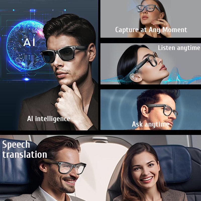 2025 New Upgrade Smart Glasses With Camera Video Recording AI Photo Recognition Bluetooth Call Translation Voice Sunglasses Men Portable Dustproof - Image 5