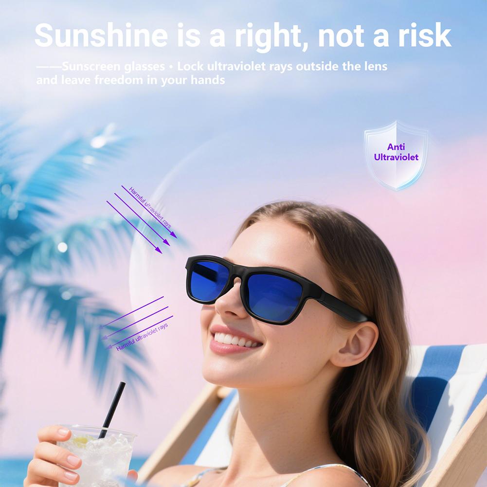 5.4 Smart Bluetooth Glasses with AI Translation Voice Assistant Adjustable Lens Tint Long-Endurance Outdoor Sports Headphones - Image 5